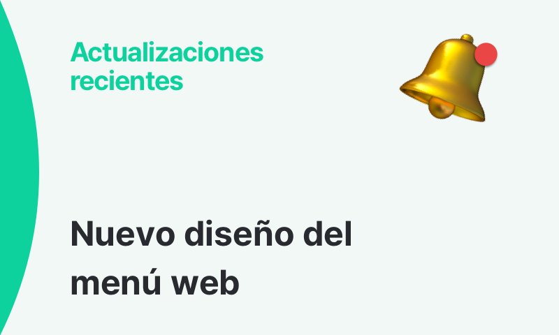 Hemos reorganizado algunos menús