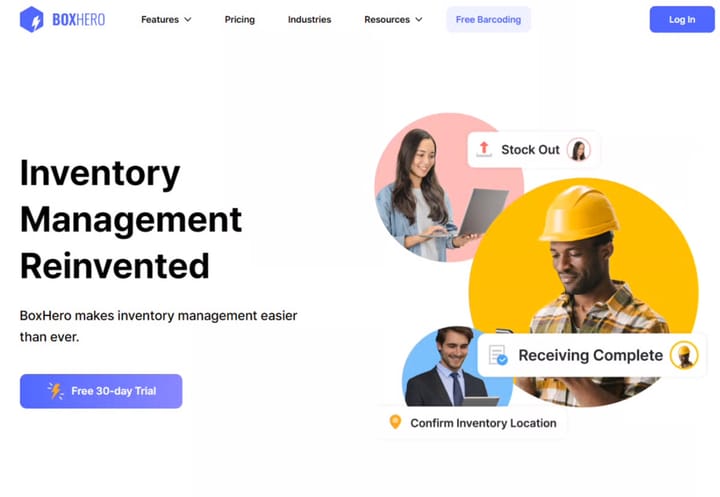 Página web de BoxHero