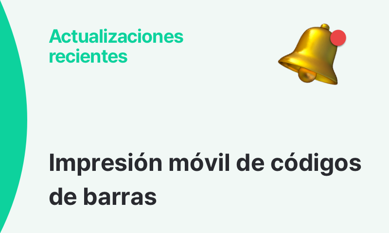 Banner de actualización: impresión móvil de códigos de barras en BoxHero