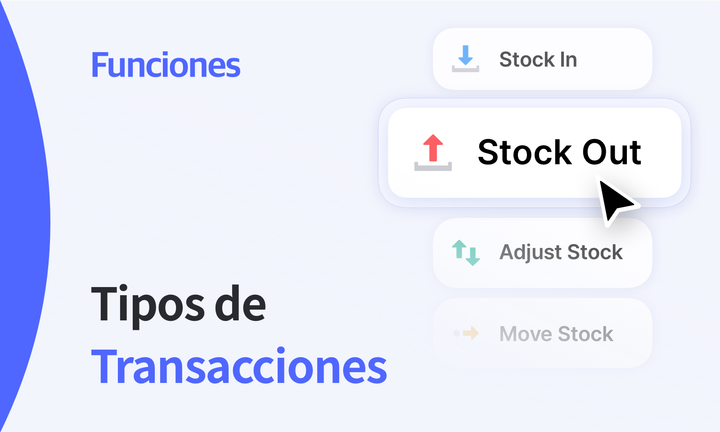 Destacado de funciones de BoxHero: Transacciones de inventario