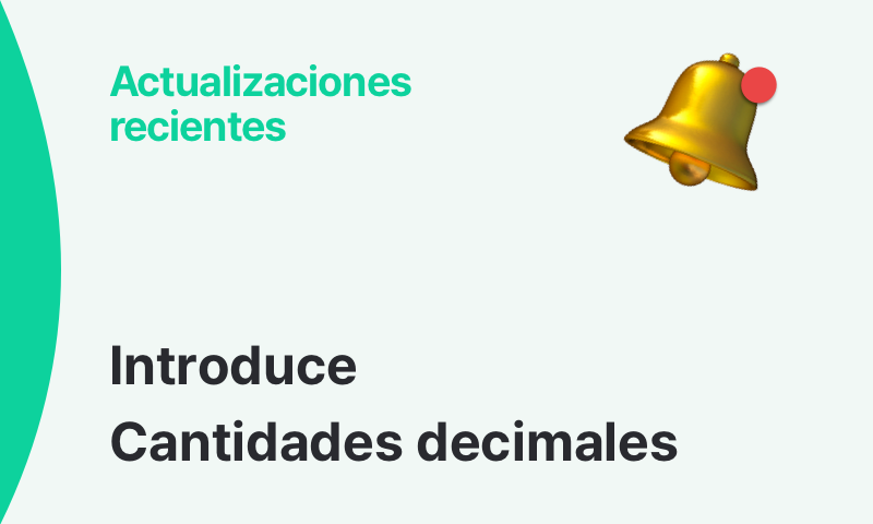 Gestión de inventario fraccional: seguimiento de unidades parciales con decimales